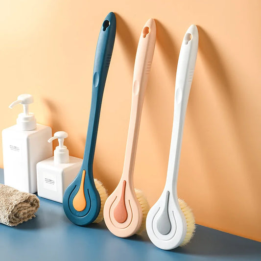 Long-Handle Bath Brush – Soft Bristles for Full-Body Cleansing